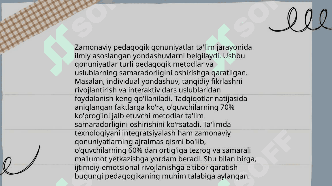 Pedagogik gʻoyalarning rivojlanish bosqichlari 8