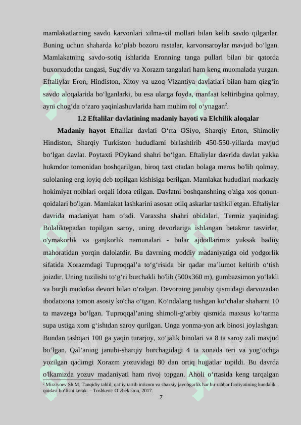 EFTALITLAR DAVLATINING TASHKIL TOPISHI 6