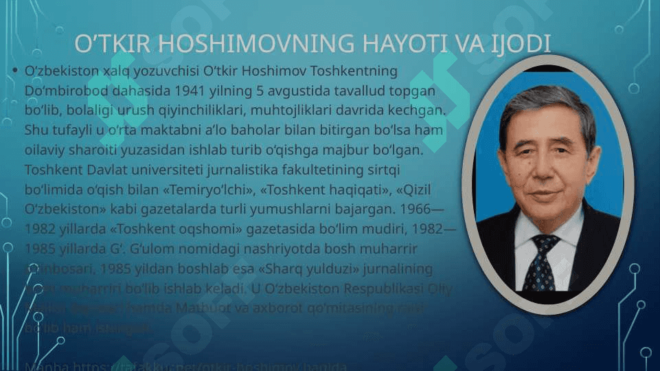 Oʻtkir Hoshimovning Ikki eshik orasi 4