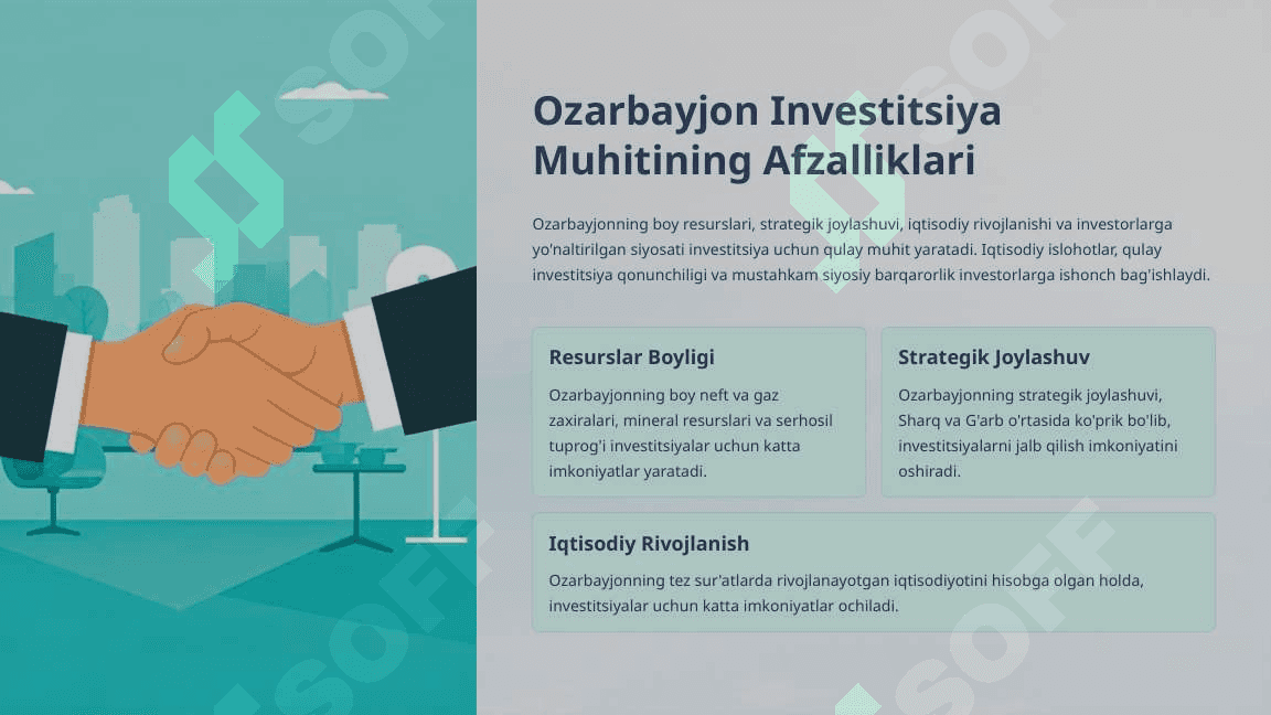 Ozarbayjon davlatining investatsiya tahlili taqdimot 7