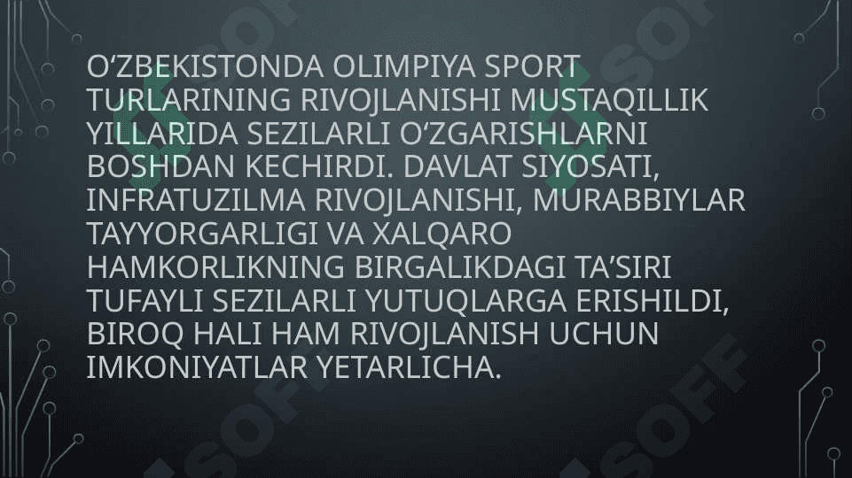 O‘zbekistonda olimpiya sport turlarining rivojlanishi 3