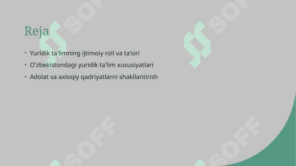 Yuridik ta'limning Ijtimoiy ahamiyati va o'ziga xos xususiyatlari 2