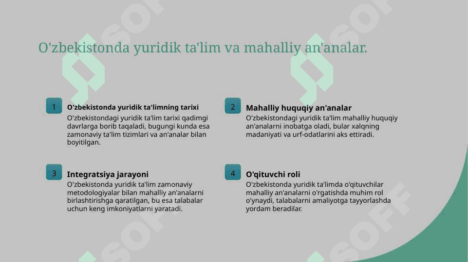 Yuridik ta'limning Ijtimoiy ahamiyati va o'ziga xos xususiyatlari 5