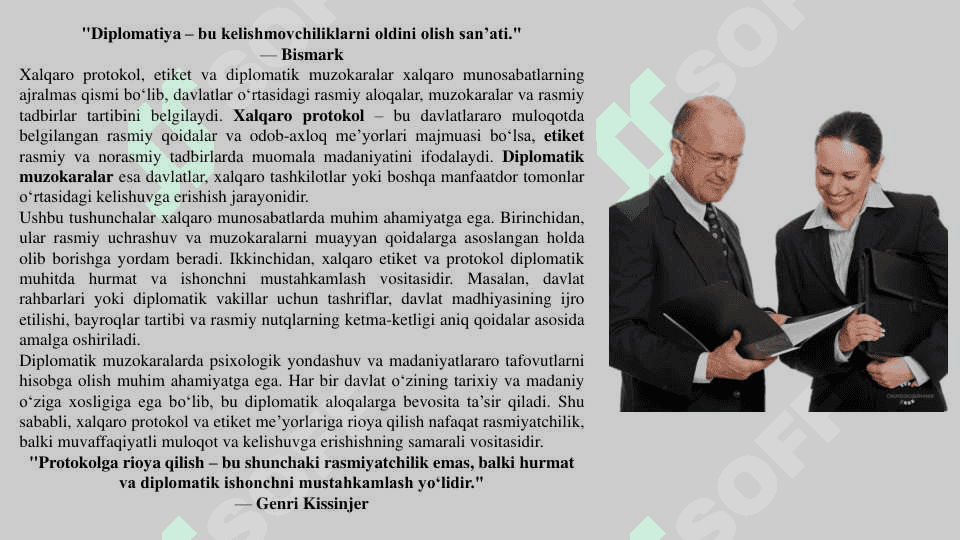 Xalqaro protokol, etiket va diplomatik muzokaralar psixologiyasi 3