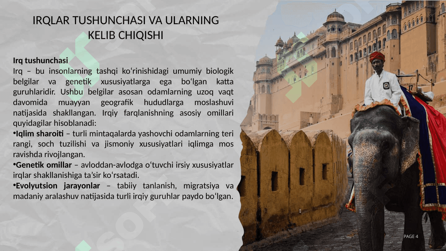 Irqlar va ularning klassikatsiyasi 4