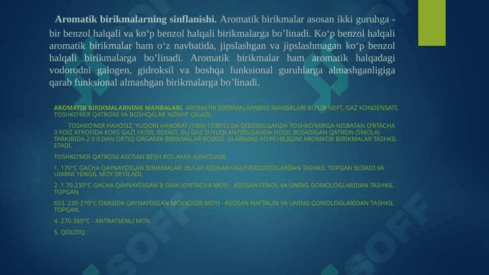 Aromatik uglevodorodlar 3