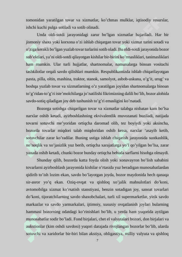 Monopol raqobatlashgan bozorlarning xususiyatlari 7