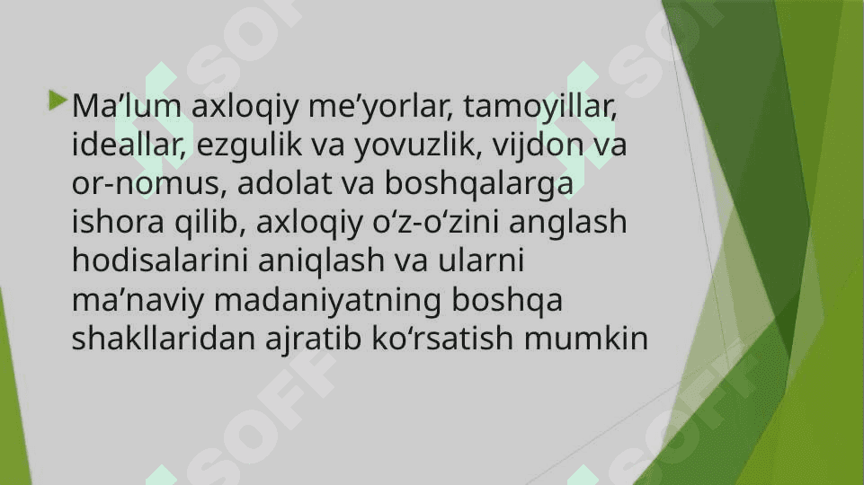 Shaxsni oʻz oʻzini anglashi 8