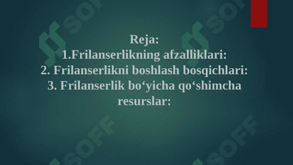 Freelancer bo’lish sirlari 2