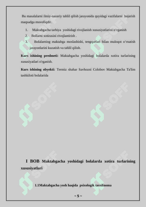 Maktabgacha yoshidagi bolalarda xotira turlarini xususiyatlari 5