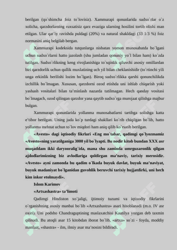 Qadimgi dunyodagi iqtisodiy ta’limotlar 3