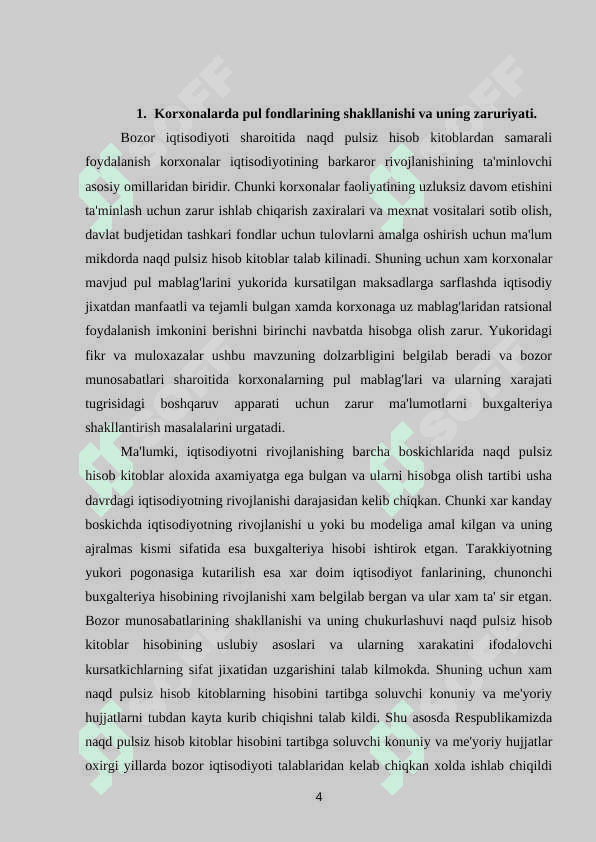 Korxona pul fondlarining shakllanishi va taqsimlanishi 4