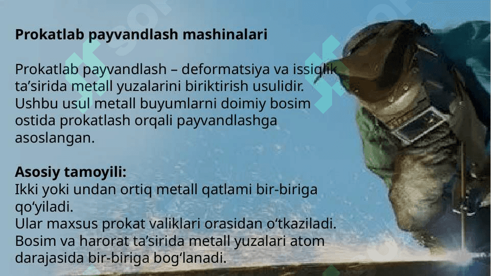 Prokatlab payvandlash va portlatib payvandlash mashinalari 3
