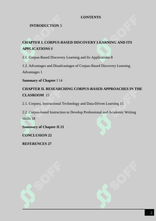 CORPUS-BASED DISCOVERY LEARNING AND ITS APPLICATIONS 2