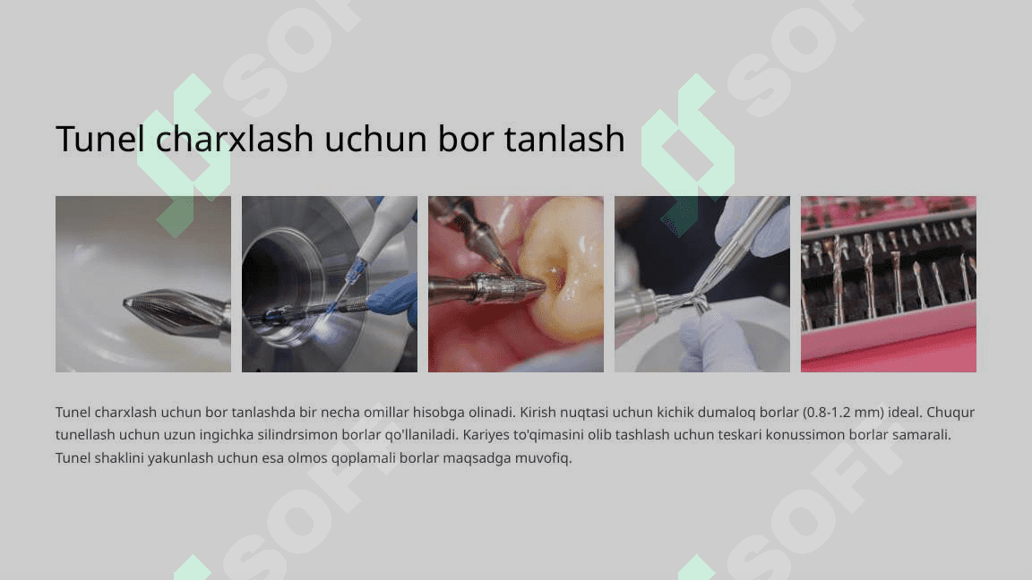 Tunel charxlash usuli. 8