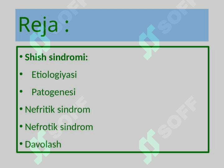 Bemorlarda shishlarni aniqlash va nazorat qilib borish 2
