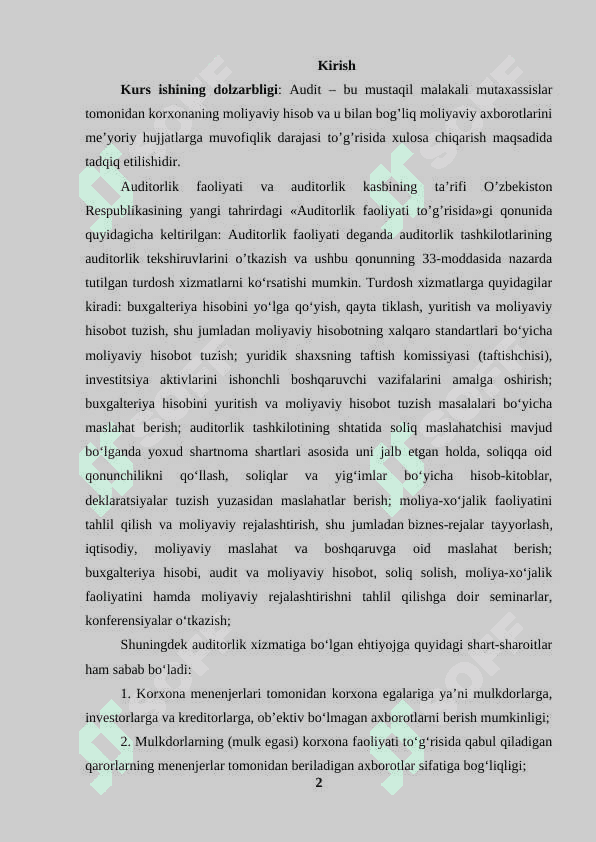 Auditning tamoyillari va funksiyalari 2