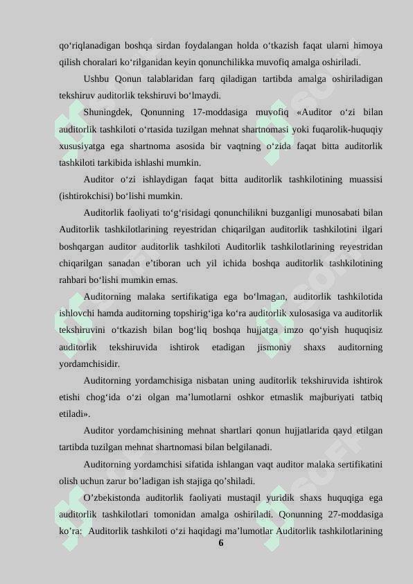 Auditning tamoyillari va funksiyalari 6