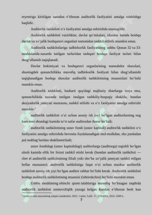 Auditning tamoyillari va funksiyalari 7