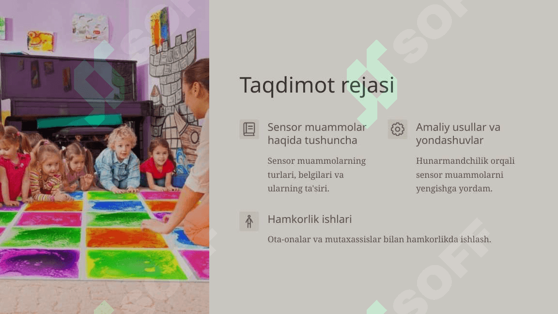 Boshlang'ich sinflarda sensor muammolari bo'lgan bolalar bilan ishlash 2