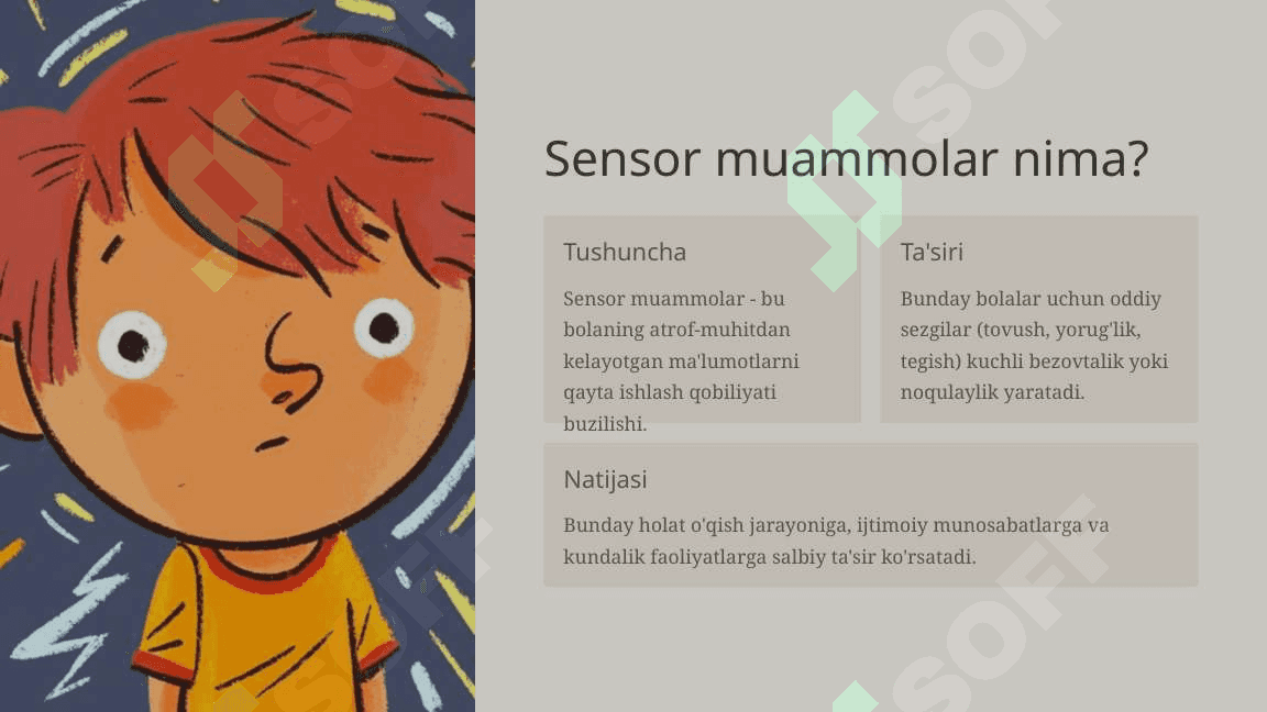 Boshlang'ich sinflarda sensor muammolari bo'lgan bolalar bilan ishlash 3