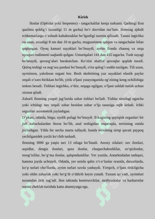 O’zbekistonda uchraydigan zaharli ilonlar va ular zaharining xususiyatlari 2