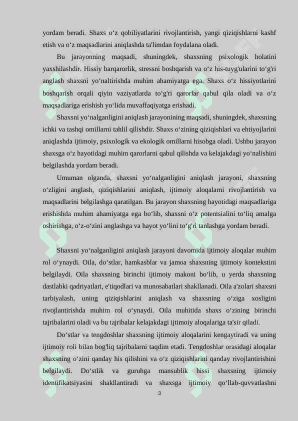 Shaxsni yo‘nalganligini aniqlash jarayoni 3