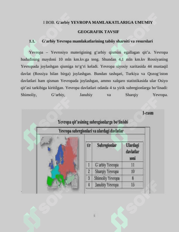 G'arbiy yevropa mamlakatlari 5