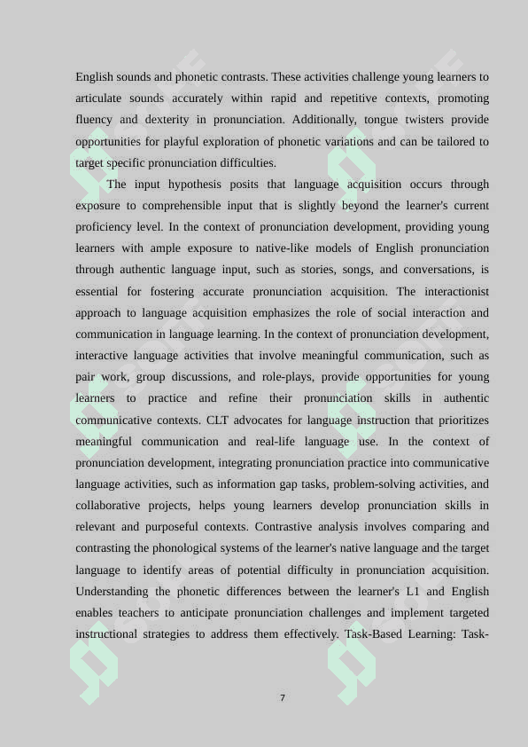 To The Young Learners  To Teach The English Pronunciation 7