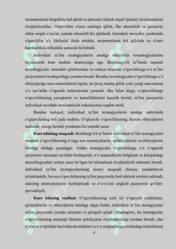 Boshlang‘ich ta’limda individual ta’lim strategiyalari 4