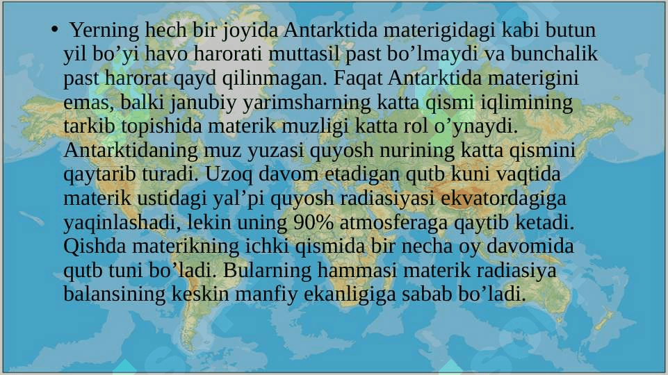 Antarktida iqlim mintaqasi xaritasini tuzish 3