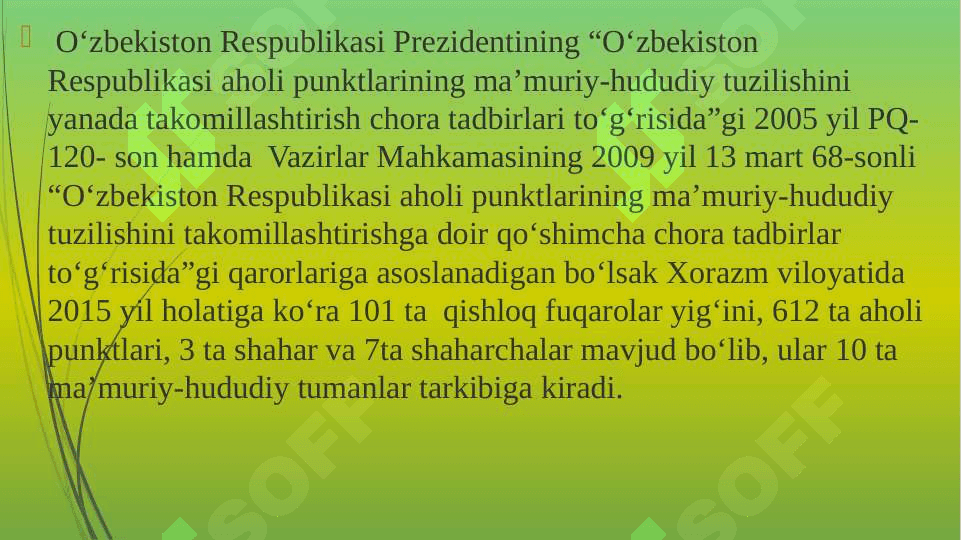 Xorazm viloyatining geografik o‘rni 4