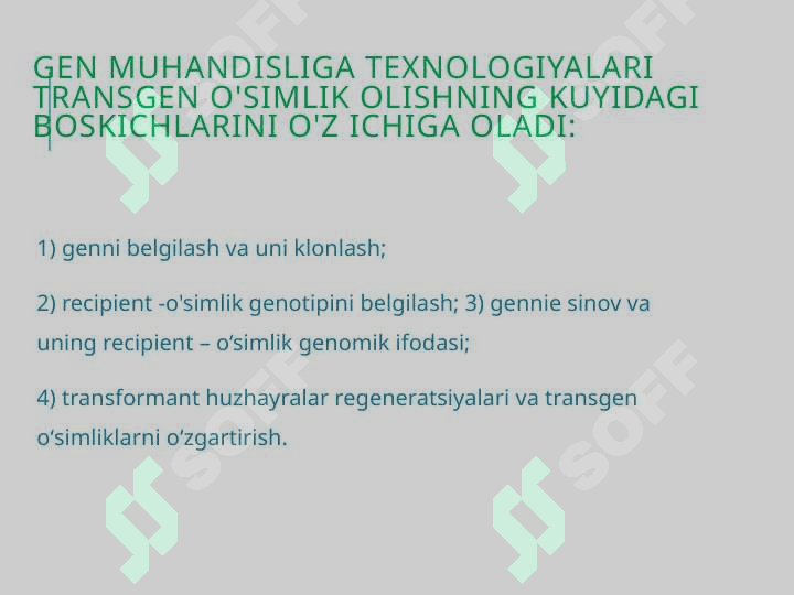 O’simliklar va gen muhandisligi 3
