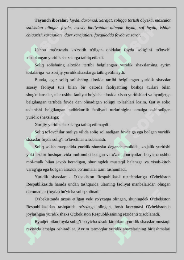 Yuridik shaxslardan olinadigan mol mulk solig’i 2