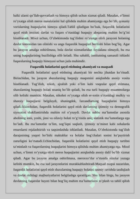Fuqarolik holatlarini qayd etish   25 3
