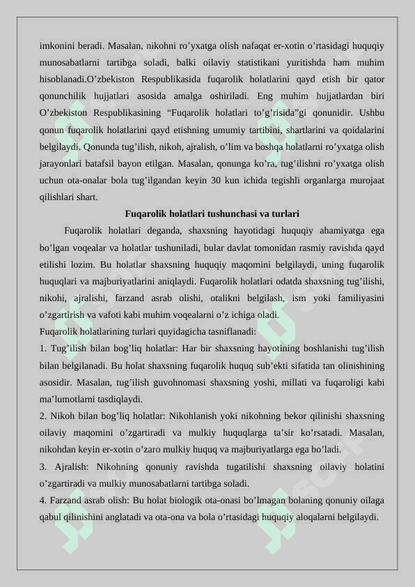 Fuqarolik holatlarini qayd etish   25 4