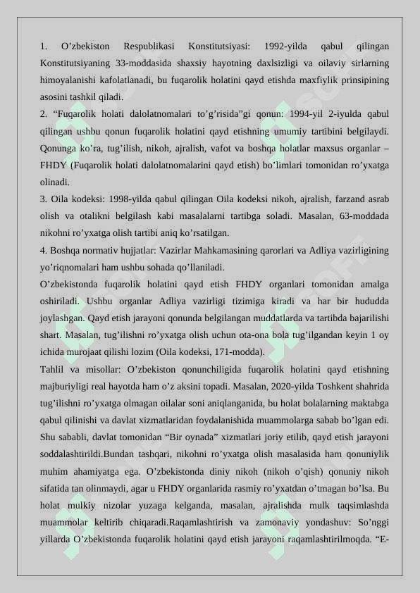 Fuqarolik holatlarini qayd etish   25 6