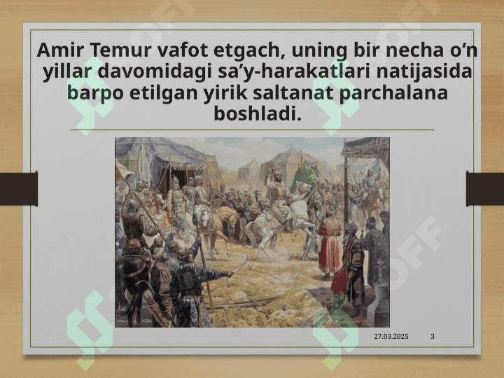 Temuriylar davridagi siyosiy jarayonlar 3