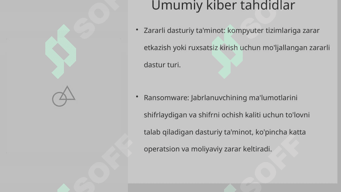 Kiberxavsizlik, kiberhujum, kiberetika va kibertahdid 3