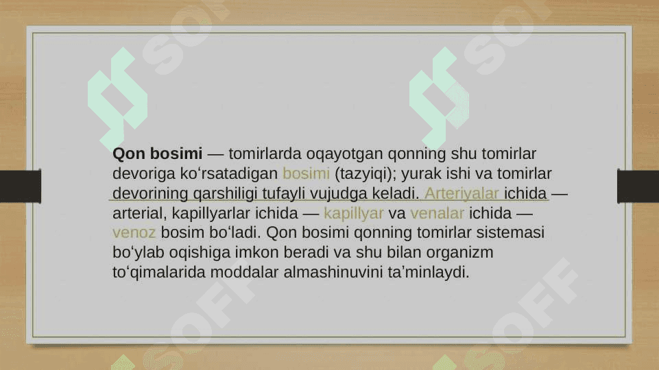 Arterial qon bosimi va periferik pulsni tibbiyotda ahamiyati 3
