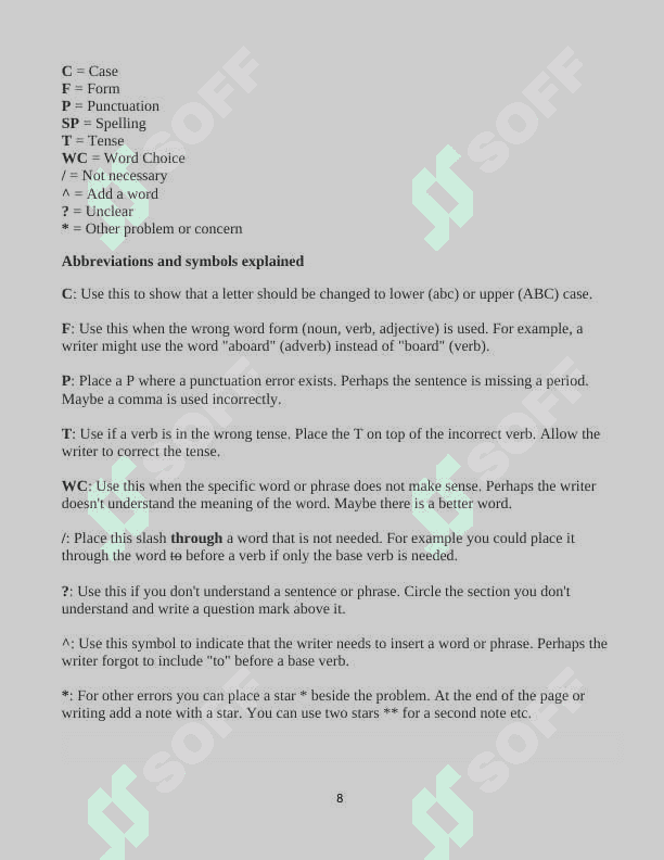 PEER EDITING course work 8