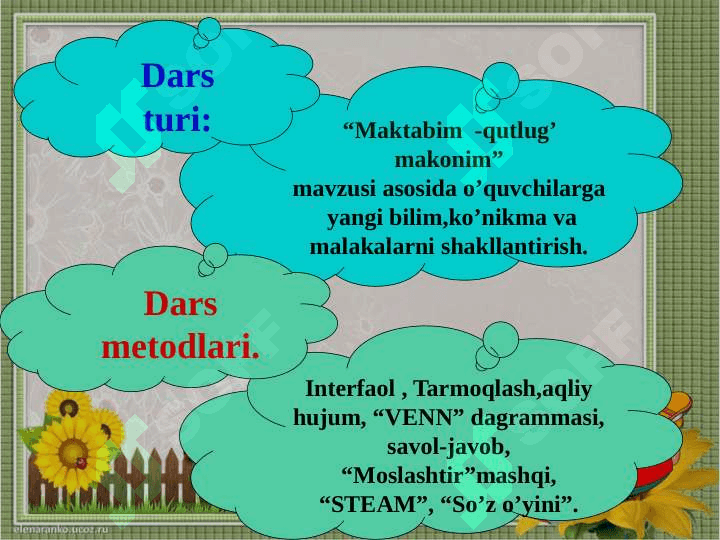 Maktabim  - qutlug’ makonim (ochiq dars ishlanma) taqdimot 5