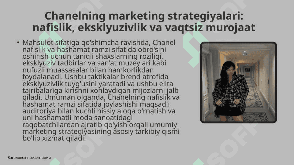 Chanel brendi marketing strategiyasi 8