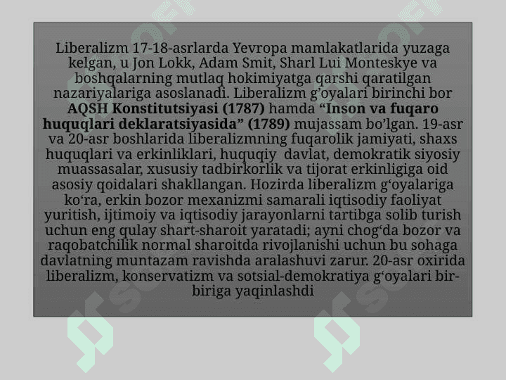Liberalizm 3