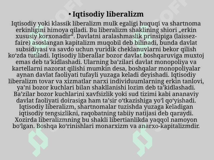 Liberalizm 8