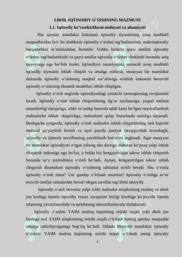 IQTISODIY KO'RSATKICHLARNI TASNIFLASH 4