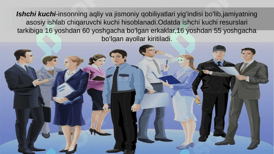 Yalpi ishchi kuchi va uni takror ishlab chiqarish 3