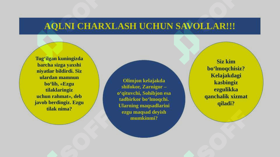 OLIY MAQSADLAR BILAN YASHASH 2