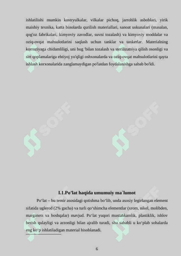 Po`lat ishlab chiqarish va uning tarixi 6