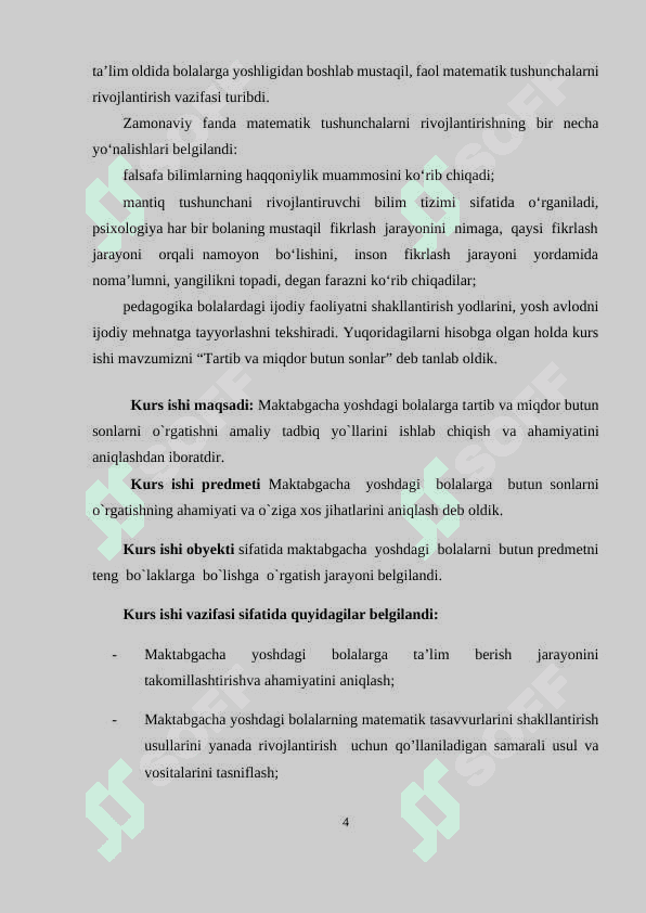 tartib va miqdor butun sonlar 4